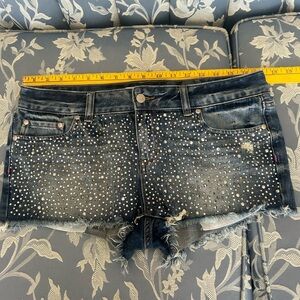 PINK BLING Denim Shorts